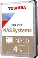 💾 toshiba n300 4tb nas internal hard drive - cmr sata 6 gb/s 7200 rpm 128 mb cache - hdwq140xzsta logo