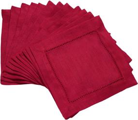 img 4 attached to 🍹 Washable Red MingHing Cocktail Napkins Coaster - Enhance SEO!