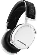 🎧 renewed steelseries arctis 7 (2019 edition) wireless gaming headset with dts headphone:x v2.0 surround - ideal for pc and playstation 4 gaming - white логотип