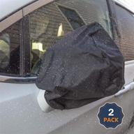 🚗 econour car side mirror snow cover (pack of 2) - fits most cars, suv's, vans, and trucks - waterproof & soft snow mirror cover to keep ice and snow off - 14”l x 15”h logo