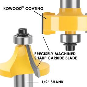 img 2 attached to 🔪 KOWOOD Router Bits - High-Performance Milling Cutter Tools for Precise Cutting