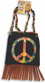 img 2 attached to 🌼 Hippie Hand Bag with a Funky 60s Vibe (photo may give denim a darker appearance)