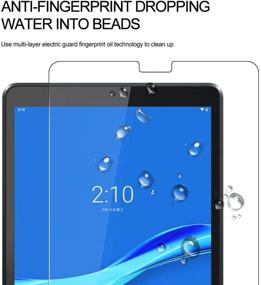 img 3 attached to 📱 [Набор из 2] Защитное стекло WRJ для экрана Lenovo Tab M10 Plus FHD 10,3 дюйма - HD антицарапать, анти-отпечаток, без пузырей, твердость 9H.