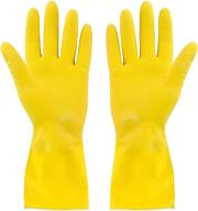 🧤 steadmax professional natural rubber latex dishwashing gloves – 3 pack yellow cleaning gloves, large size – reusable kitchen dishwasher gloves (3 pairs) logo