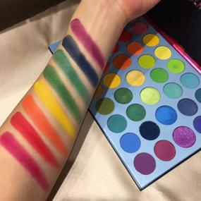 img 1 attached to 39-Color Rainbow Eyeshadow Palette - Pro Makeup Matte Metallic Shimmer Eye Shadow Palette - Highly Pigmented Powder Vibrant Colors - Ultra Bright Shades Cosmetics Set