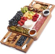 🧀 abell cheese board and knife sets: elegant acacia charcuterie serving tray with double-sided marble slab for memorable housewarming parties, thanksgiving celebrations, unforgettable birthdays, and perfect wedding gifts logo