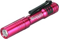 🔦 streamlight 66602 microstream usb 250-lumen rechargeable pocket flashlight, red - includes 5" usb cord and lanyard - clamshell packaging logo