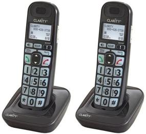 img 4 attached to 2-Pack Clarity D703HS Cordless Handsets for Moderate Hearing Loss