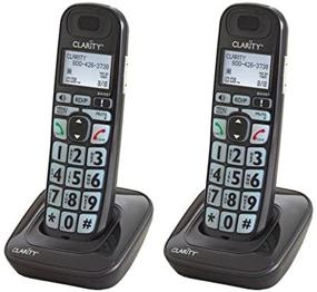 img 2 attached to 2-Pack Clarity D703HS Cordless Handsets for Moderate Hearing Loss
