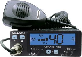 img 1 attached to 📻 Enhanced President Adams FCC CB Radio: Vibrant LCD Display, Customizable Emergency Channel Shortcuts, Notable Roger Beep and Key Beep, your choice of Electret or Dynamic Mic, ASC feature and Manual Squelch, built-in Talkback option