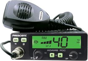 img 3 attached to 📻 Enhanced President Adams FCC CB Radio: Vibrant LCD Display, Customizable Emergency Channel Shortcuts, Notable Roger Beep and Key Beep, your choice of Electret or Dynamic Mic, ASC feature and Manual Squelch, built-in Talkback option