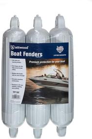 img 2 attached to 🚤 Attwood SoftSide Boat Fender, White, 5x22-Inch, Pack of 3, Model 93553P2