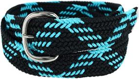 img 2 attached to Double Mens Braided Belt Patriotic Men's Accessories