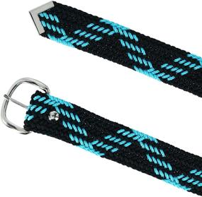 img 1 attached to Double Mens Braided Belt Patriotic Men's Accessories