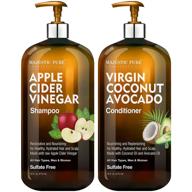 🍃 optimized vinegar shampoo conditioner by majestic pure logo