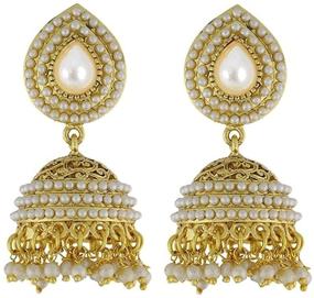 img 1 attached to YouBella Ethnic Jewelry Bollywood Earrings