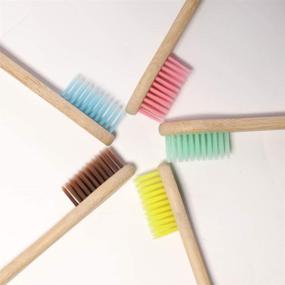 img 3 attached to 14 Pcs Biodegradable Natural Green Bamboo Toothbrush Set - Soft Bristles, BPA Free, Eco-Friendly, Professional Bamboo Toothbrush in Seven Colors