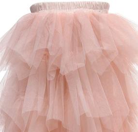 img 1 attached to Stylish Flower Skirts Princess Birthday Dresses: Girls' Clothing Skirts & Skorts