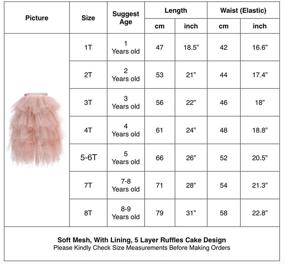 img 2 attached to Stylish Flower Skirts Princess Birthday Dresses: Girls' Clothing Skirts & Skorts