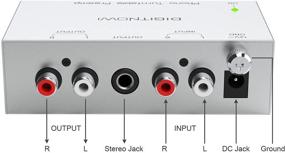 img 3 attached to 🎛️ Предусилитель для фонокорректора с RCA-входом с низким уровнем шума - мини-электронный аудио стерео-фонокорректор, выход RCA/TRS, в комплекте адаптер 12 Вольт постоянного тока