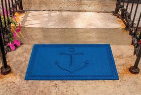 img 2 attached to 🔗 DII CAMZ34863 Indoor/Outdoor Industrial Non-Slip Hog Mat for Patio & Entryway - Durable Polypropylene Fiber, Easy Clean Rubber Back, Weatherproof Design - 18 x 30, Anchor