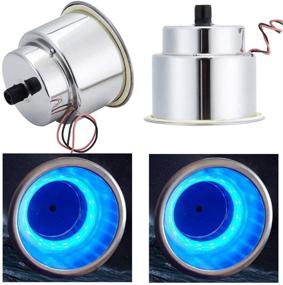 img 3 attached to Stainless Steel Cup Drink Holder Insert for Marine Boat RV Camper with Drain & LED (2PCS Blue, 15LED)