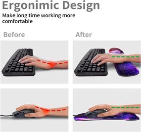 img 3 attached to Ergonomic Mouse Pad Wrist Support &Amp