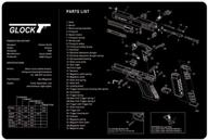 🎮 gaming mousepad and gun cleaning mat combo: goliathus speed extended, barrett gun pad, glock-16.911in - preparation for battle! logo