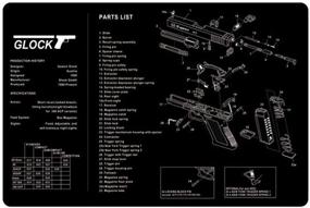 img 4 attached to 🎮 Gaming Mousepad and Gun Cleaning Mat Combo: Goliathus Speed Extended, Barrett Gun Pad, Glock-16.911in - Preparation for Battle!