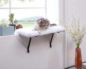 img 4 attached to 🐱 SweetGo Cat Window Perch: Funny Sleep DIY Kitty Sill Shelf Bed - Washable Foam Cat Seat!