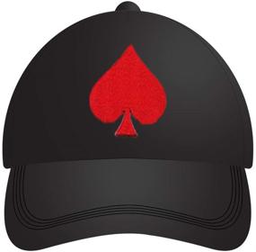 img 1 attached to Set of 8 Embroidered Appliques: Playing Cards in Black/Red Suite, Diamonds & Spades, Poker Las Vegas Gaming, Iron-on Patches, Brand New