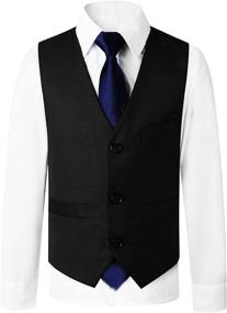 img 1 attached to 👔 Stylish and Elegant: Kretenier Formal Suits Charcoal Dress Boys' Clothing in Suits & Sport Coats