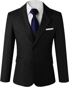 img 3 attached to 👔 Stylish and Elegant: Kretenier Formal Suits Charcoal Dress Boys' Clothing in Suits & Sport Coats