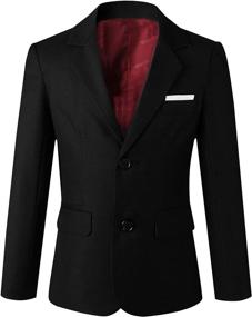 img 2 attached to 👔 Stylish and Elegant: Kretenier Formal Suits Charcoal Dress Boys' Clothing in Suits & Sport Coats