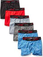 🩲 hanes boys' tagless boxer briefs, 6-pack - breathable and comfortable logo
