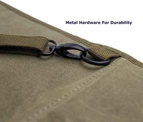 img 2 attached to BAOBAB COUNTY Chef Knife Roll Bag - 11 Slot Premium Waxed Canvas Case for Carving Knives, Cleaver, Chef Tools - Army Green with Oven Mitts