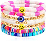 🎁 cute long tiantian bracelets for teen girls: adjustable boho beach ocean wave string anklet bracelet set for women - perfect christmas gifts logo