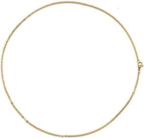 img 3 attached to Pack of 12 Gold Plated Stainless Steel Link Cable Chain Necklaces - 24 Inch, 3MM - Ideal for Jewelry Accessories DIY Making