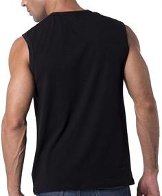 img 1 attached to Y2Y2 Sleeveless V Neck T Shirt White Men's Clothing for T-Shirts & Tanks