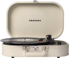 img 4 attached to Crosley CR8009A-DU Переносной виниловый проигрыватель Discovery Vintage со встроенным Bluetooth и ременным приводом на 3 скорости в цвете Дюна