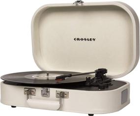 img 3 attached to Crosley CR8009A-DU Переносной виниловый проигрыватель Discovery Vintage со встроенным Bluetooth и ременным приводом на 3 скорости в цвете Дюна