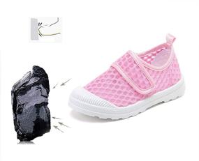 img 3 attached to 👟 CIOR Breathable Mesh Slip-on Sneakers Sandals Water Shoe - Ideal for Running, Pool, Beach - Toddler/Kids