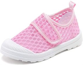 img 4 attached to 👟 CIOR Breathable Mesh Slip-on Sneakers Sandals Water Shoe - Ideal for Running, Pool, Beach - Toddler/Kids