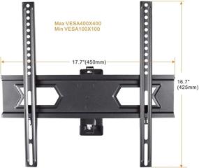 img 2 attached to 📺 Universal Full Motion TV Wall Mount: Ultimate Support for 26-60 inch LCD LED Plasma TVs | Max VESA 400x400mm, 77 lbs.