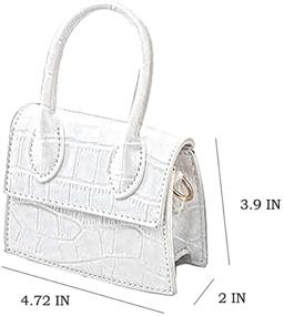img 3 attached to 👜 Chic and Stylish: Cute Purse Mini Crossbody Bags for Women and Girls with Top Handle Clutch Handbag Design