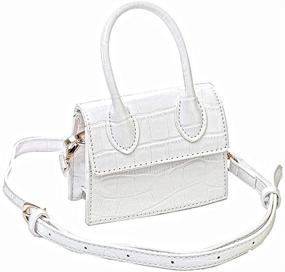 img 2 attached to 👜 Chic and Stylish: Cute Purse Mini Crossbody Bags for Women and Girls with Top Handle Clutch Handbag Design