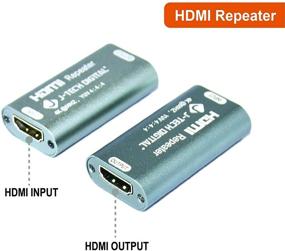 img 2 attached to 🔌 J-Tech Digital HDMI 2.0 Репитер, удлинитель сигнала с поддержкой 1080P, 4Kx2K@60HZ, HDCP2.2/1.4, EDID-передачей, CEC, HDR и пропускной способностью 18 Гбит/с