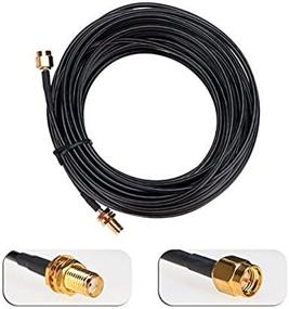 img 1 attached to 🔌 SMA Male to SMA Female Connector Antenna Extension Cable - 30ft Length