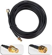 🔌 sma male to sma female connector antenna extension cable - 30ft length logo