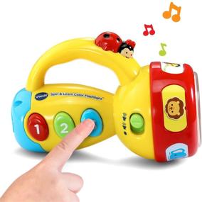 img 1 attached to 🔦 Желтый фонарик VTech Spin and Learn Color Flashlight